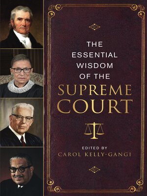 cover image of The Essential Wisdom of the Supreme Court